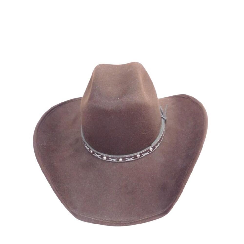 Vintage Style Brown Cowboy Hat Small - Western Rodeo
